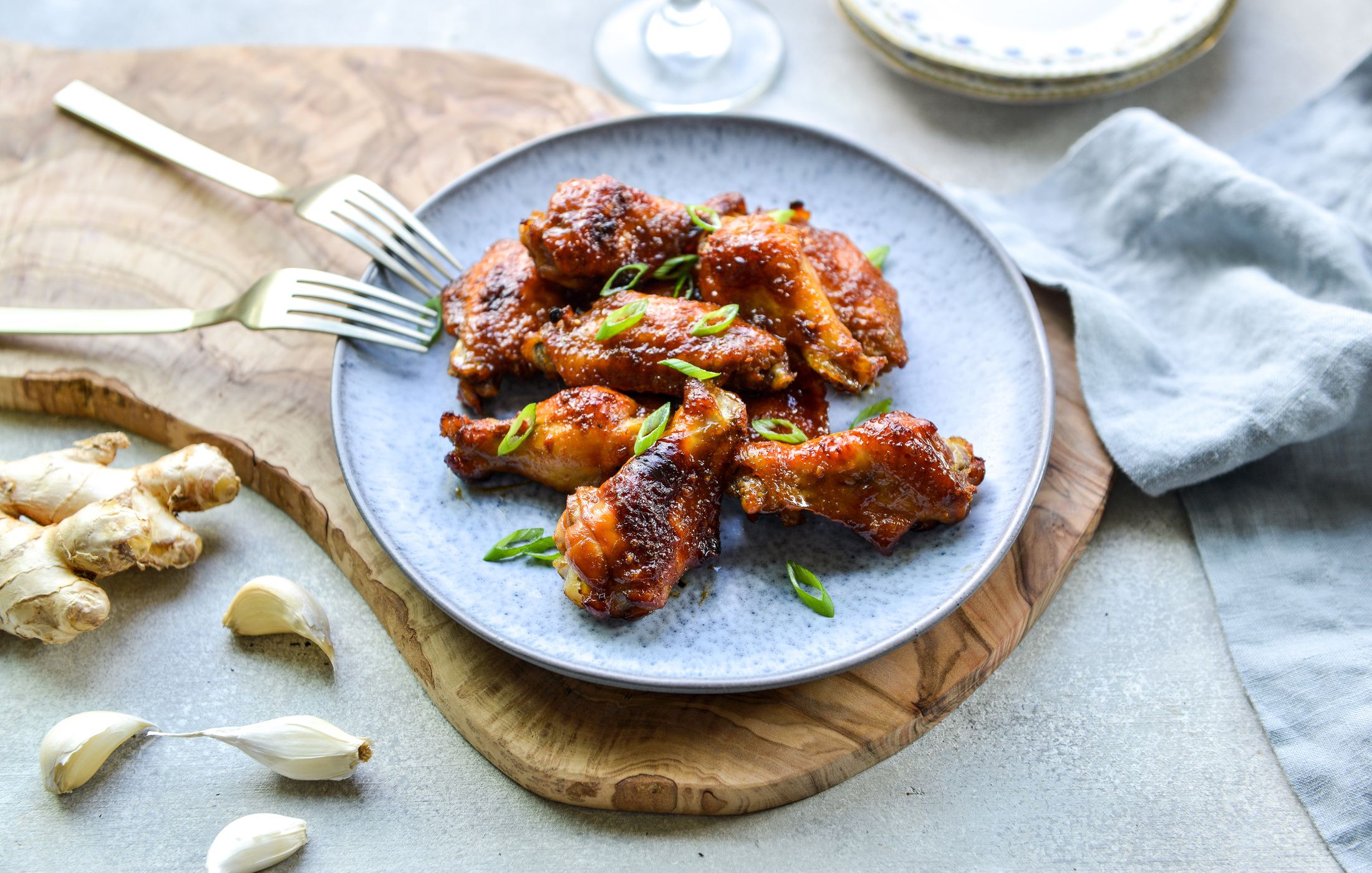 Baked Garlic Ginger Chicken Wings Nourishing Meals®